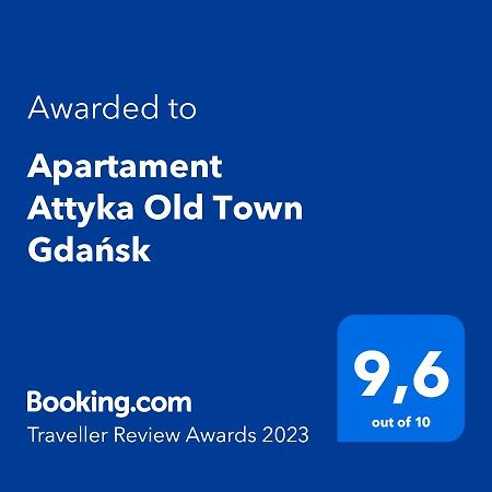 Apartament Attyka Old Town Gdansk Lägenhet Exteriör bild